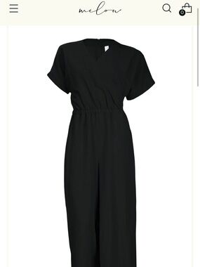 NWOT Melow Black Wrap-Front Women’s Jumpsuit